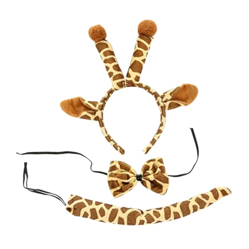 Beavorty 1Satz Kostümset Giraffe für Teiliges Tierkostüm mit Haarreif und Fliege für Fasching Halloween Geburtstagsfeiern und Cosplay Events Beavorty 1Satz Kostümset Giraffe für Teiliges Tierkostüm mit Haarreif und Fliege für Fasching Halloween Geburtstagsfeiern und Cosplay Events von Beavorty