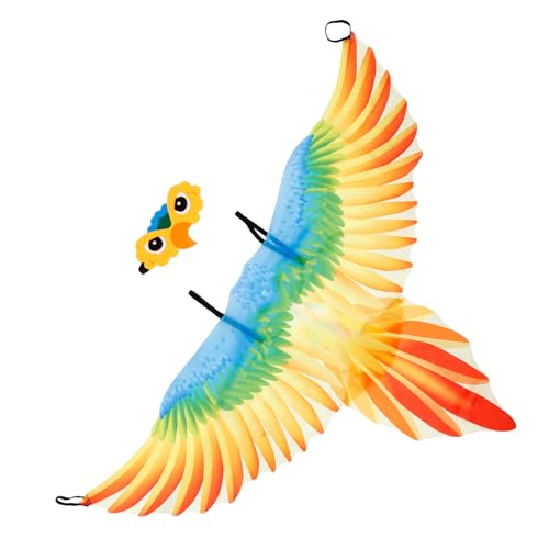 Beavorty 1Satz Vogelflügel Kostümset für Cosplay mit Stirnband Zubehör für Halloween Themenpartys Leicht Bewegungsfreundlich Mehrfach Verwendbar Fördert Kreativität von Beavorty