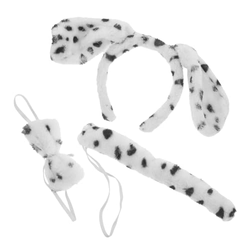 Beavorty 1Satz Welpenkostüm Für Cosplay Teilig Mit Stirnband Fliege Kreatives Tieraccessoire Für Unvergessliche Fotos Auffällige Auftritte Für Freunde von Beavorty