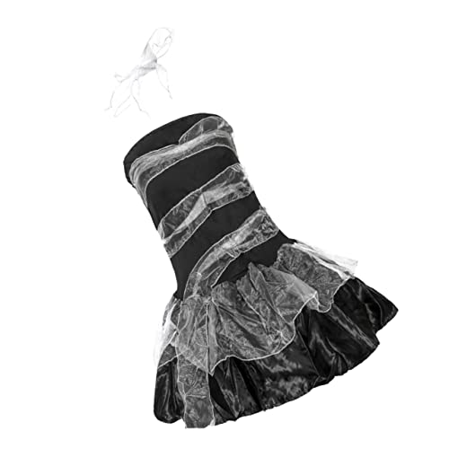 Beavorty 1Stück Halloween Kostüm Vampir mit Riemen Geisterbraut Dress für Partys Attraktives Bequemes Polyesterkleid für Halloween Fasching Beavorty 1Stück Halloween Kostüm Vampir mit Riemen Geisterbraut Dress für Partys Attraktives Bequemes Polyesterkleid für Halloween Fasching von Beavorty