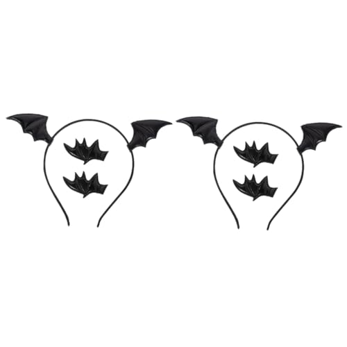 Beavorty 2 Sätze Halloween Cosplay Fledermaus Haarreif mit Haarklammer Leichtes Halloween Kostüm Haarreif für Damen und Mädchen Strapazierfähiges Stoffmaterial Auffälliges Partyaccessoire Beavorty 2 Sätze Halloween Cosplay Fledermaus Haarreif mit Haarklammer Leichtes Halloween Kostüm Haarreif für Damen und Mädchen Strapazierfähiges Stoffmaterial Auffälliges Partyaccessoire von Beavorty