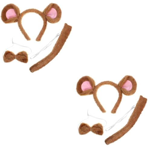 Beavorty 2 Sätze Teiliges Kostüm Set mit Stirnband und Fliege Weiches Plüsch Animal Cosplay Zubehör für Leicht und für Geburtstag und Fotorequisiten Beavorty 2 Sätze Teiliges Kostüm Set mit Stirnband und Fliege Weiches Plüsch Animal Cosplay Zubehör für Leicht und für Geburtstag und Fotorequisiten von Beavorty