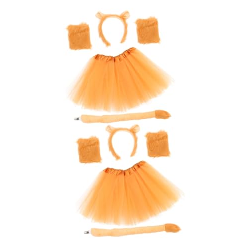 Beavorty 2 Sätze -stirnband Und Schwanzstütze Löwen-cosplay-kostüm Stirnband Cosplay Stirnband Cosplay-schwanzstütze Plastik von Beavorty