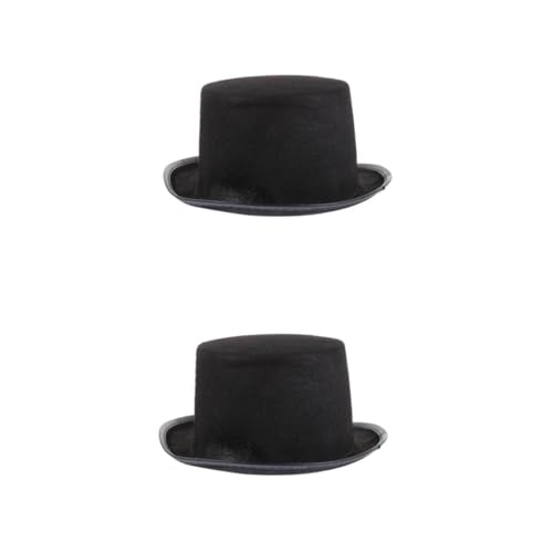 Beavorty 2 Stck. Punk Jazz Hut Damen Retro Flat Edge Hut Hochwertigem für Halloween Party Kostüm Bühnenauftritt Cosplay Accessoire Beavorty 2 Stck. Punk Jazz Hut Damen Retro Flat Edge Hut Hochwertigem für Halloween Party Kostüm Bühnenauftritt Cosplay Accessoire von Beavorty