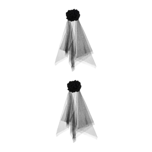 Beavorty 2 Stck. Schwarze Rosen Haarspange mit Zartem Netzschleier Floraler Kopfschmuck für Halloween Kostüm Leichtes Mesh Material Bequemes Tragen für Cosplay und Festliche Fotosessions Beavorty 2 Stck. Schwarze Rosen Haarspange mit Zartem Netzschleier Floraler Kopfschmuck für Halloween Kostüm Leichtes Mesh Material Bequemes Tragen für Cosplay und Festliche Fotosessions von Beavorty