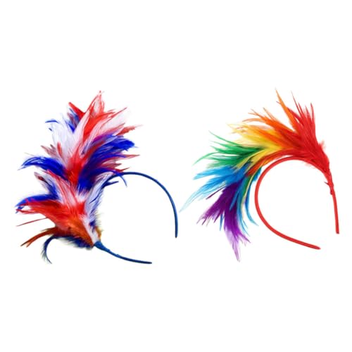 Beavorty 2 Stück Buntes Stirnband für Halloween Karneval und Hochzeiten Kostüm Accessoires für Cocktail und Tee Partys Beavorty 2 Stück Buntes Stirnband für Halloween Karneval und Hochzeiten Kostüm Accessoires für Cocktail und Tee Partys von Beavorty