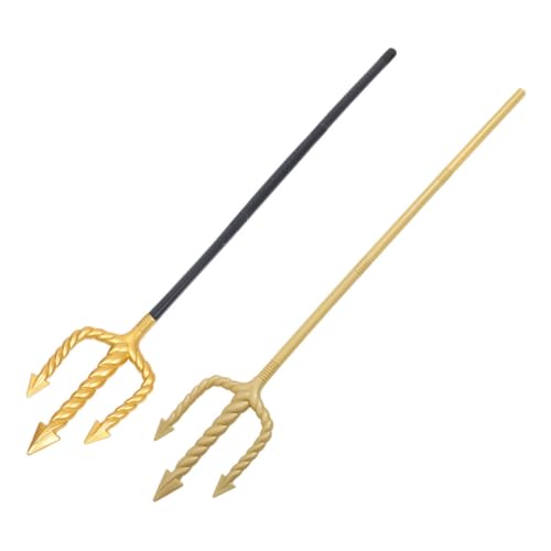 Beavorty 2 Stück Dreifachgabel Performance Requisiten Dreizack Cosplay Dreizack Dreizack Für Kinderkostüm Kleiner Dreizack Halloween Dreizack Requisite Dreizack Kostüm von Beavorty