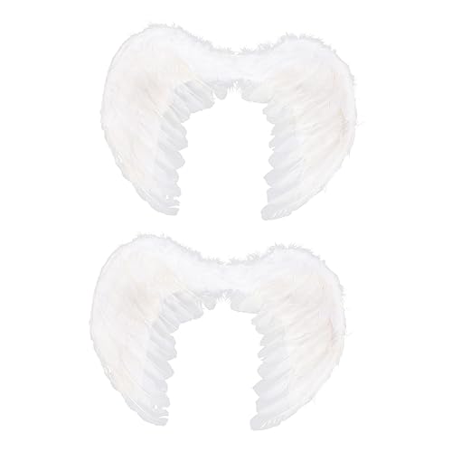 Beavorty 2 Stück Engelsflügel Kostüm für Teiliges für Jahre Kostümaccessoires für Karneval Halloween Cosplay Partys Leicht Elegant von Beavorty