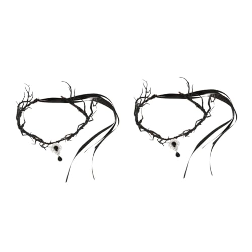 Beavorty 2 Stück Faltbares Gothic Headband mit Schwarzen Blumen und Geweih Handgefertigtes Halloween Cosplay Kopfschmuck Elfen Stirnband für Damen Karneval Kostüm Festival Zubehör Beavorty 2 Stück Faltbares Gothic Headband mit Schwarzen Blumen und Geweih Handgefertigtes Halloween Cosplay Kopfschmuck Elfen Stirnband für Damen Karneval Kostüm Festival Zubehör von Beavorty