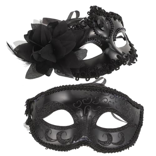 Beavorty 2 Stück Halbmaske für Venezianische Masquerade Kostüm Masken für Halloween Karneval und Partys und Stylisch für Tanzveranstaltungen und Cosplay Beavorty 2 Stück Halbmaske für Venezianische Masquerade Kostüm Masken für Halloween Karneval und Partys und Stylisch für Tanzveranstaltungen und Cosplay von Beavorty