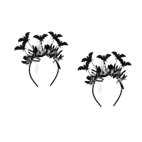 Beavorty 2 Stück Halloween Fledermaus Haarreif Leichtes Partyaccessoire Für Frauen Mädchen Vielseitiges Halloween Kostüm Headband Für Karneval Cosplay Festlicher Kopfschmuck von Beavorty