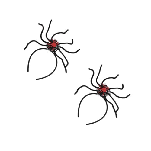 Beavorty 2 Stück Halloween Haarreif Spinne Grusel Design Komfortabler Party Haarschmuck für Halloween Kostüm Mottoparty Fotorequisiten und Cosplay Zubehör von Beavorty