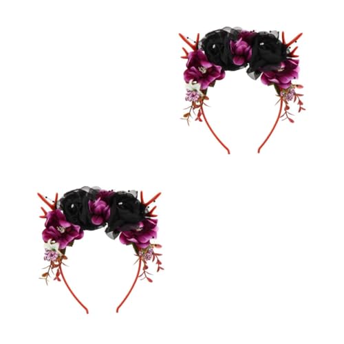 Beavorty 2 Stück Halloween Haarreif mit Rehgeweih und Blumen Leichtes Kopfband für Damen Bequemes Party und Kostümzubehör für Halloween Weihnachten und Foto Requisiten Beavorty 2 Stück Halloween Haarreif mit Rehgeweih und Blumen Leichtes Kopfband für Damen Bequemes Party und Kostümzubehör für Halloween Weihnachten und Foto Requisiten von Beavorty