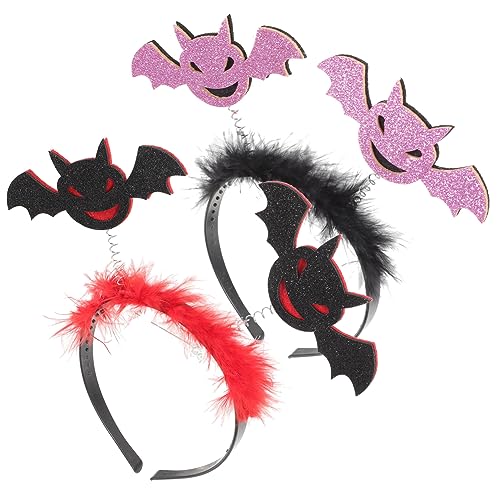 Beavorty 2 Stück Halloween Stirnbänder mit Fledermaus Design Cosplay Haarschmuck für Erwachsene Dekorative Haaraccessoires für Halloween Partys Schwarz Beavorty 2 Stück Halloween Stirnbänder mit Fledermaus Design Cosplay Haarschmuck für Erwachsene Dekorative Haaraccessoires für Halloween Partys Schwarz von Beavorty