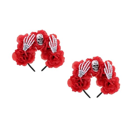 Beavorty 2 Stück Halloween Stirnband mit Roter und Skelett Design Leichtes Horror Haaraccessoire mit Knochen Details Komfortabel für Halloween Partys Grusel Events und Kostümfeiern Beavorty 2 Stück Halloween Stirnband mit Roter und Skelett Design Leichtes Horror Haaraccessoire mit Knochen Details Komfortabel für Halloween Partys Grusel Events und Kostümfeiern von Beavorty