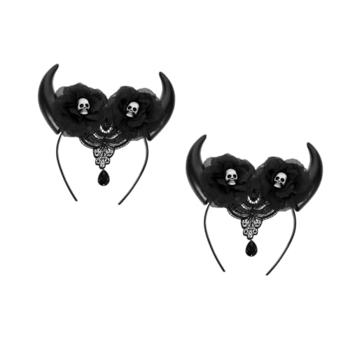 Beavorty 2 Stück Halloween Stirnband mit Teufelshörnern und Elastisches Leichtes Haarband für Damen für Halloween Cosplay und Partyaccessoires Beavorty 2 Stück Halloween Stirnband mit Teufelshörnern und Elastisches Leichtes Haarband für Damen für Halloween Cosplay und Partyaccessoires von Beavorty