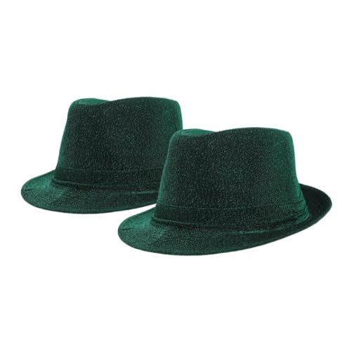 Beavorty 2 Stück Hut st. Patrick's Day Party Hüte St. Patricks Day Hüte Frauen st. Patrick's Day Partykostüm st. Patricks Day Accessoires st. Patricks Tageskappe Samt Green von Beavorty