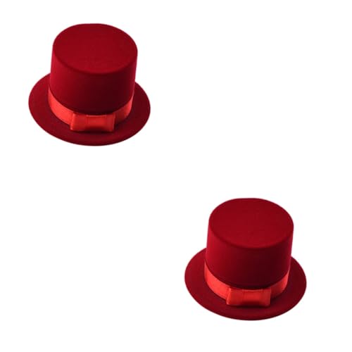 Beavorty 2 Stück Hutförmige Ringbox für Verlobungsringe Schmuckaufbewahrung für Hochzeiten Weihnachten Partys Rot Dekorative Geschenkschachtel für Schmuckstücke für Ringe und Ohrringe Beavorty 2 Stück Hutförmige Ringbox für Verlobungsringe Schmuckaufbewahrung für Hochzeiten Weihnachten Partys Rot Dekorative Geschenkschachtel für Schmuckstücke für Ringe und Ohrringe von Beavorty