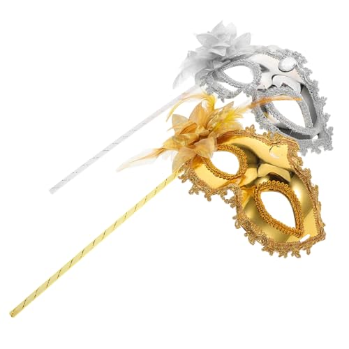 Beavorty 2 Stück Maskerademaske mit Stock masken für halloween venezianische maske Karnevalsmasken frauen Maskerade-Maske für Frauen Karneval-Maskerade-Kostüm Frauen-Maskerade-Maske Beavorty 2 Stück Maskerademaske mit Stock masken für halloween venezianische maske Karnevalsmasken frauen Maskerade-Maske für Frauen Karneval-Maskerade-Kostüm Frauen-Maskerade-Maske von Beavorty