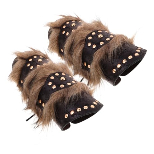Beavorty 2 Stück Mittelalterliche Arm Guards aus Pu-Material mit Nieten Weichem Futter und Komfortabler Schnitt Robuste Steampunk Armbänder für Cosplay Renaissance Halloween Kostüme Beavorty 2 Stück Mittelalterliche Arm Guards aus Pu-Material mit Nieten Weichem Futter und Komfortabler Schnitt Robuste Steampunk Armbänder für Cosplay Renaissance Halloween Kostüme von Beavorty