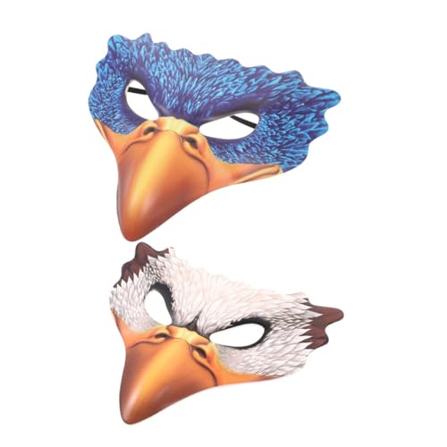 Beavorty 2 Stück Realistische Tiergesichtsmasken aus PU Schaum mit Schnabel Langlebig Detailgetreu für Halloween Karneval Maskenball und Erwachsene Cosplay Party von Beavorty