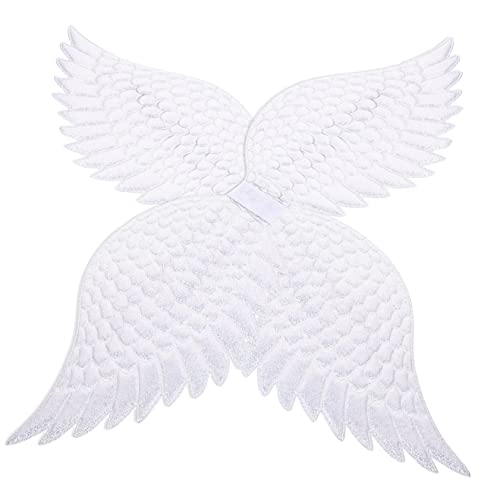 Beavorty 2 Stück Requisiten Halloween Kostüm Flügel Ornament Cosplay Flügel Engel Cosplay Engel Flügel Cosplay Engel Zubehör Party Flügel Requisiten Cosplay Party Flügel Tuch Silber von Beavorty