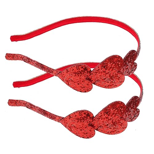 Beavorty 2 Stück Rotes Haarband Glitzerndes Stirnband für Junge für Valentinstag Partys Geburtstagsfeiern und Bühnenaufführungen Leicht und Bequem Langlebig mit Bezauberndem Design Beavorty 2 Stück Rotes Haarband Glitzerndes Stirnband für Junge für Valentinstag Partys Geburtstagsfeiern und Bühnenaufführungen Leicht und Bequem Langlebig mit Bezauberndem Design von Beavorty