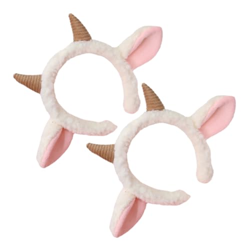 Beavorty 2 Stück Schafe Haarreif Imitierte Tierkopfband für Partys Cosplay Weiche Kopfbedeckung mit Süßem Schafdesign Accessoire für Fotoshootings Beavorty 2 Stück Schafe Haarreif Imitierte Tierkopfband für Partys Cosplay Weiche Kopfbedeckung mit Süßem Schafdesign Accessoire für Fotoshootings von Beavorty