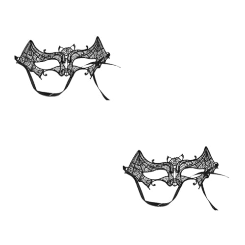Beavorty 2 Stück Schwarze Spitzenmaske Masquerade Augenmaske für Damen Maskenball Halloween Karneval Party Cosplay Luxuriöses Langlebiges Design für Tanzclub und Kostümveranstaltungen Beavorty 2 Stück Schwarze Spitzenmaske Masquerade Augenmaske für Damen Maskenball Halloween Karneval Party Cosplay Luxuriöses Langlebiges Design für Tanzclub und Kostümveranstaltungen von Beavorty