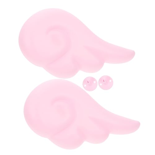Beavorty 2 Stück Teiliges Miniatur engelsflügel Helmflügel Dekoration Pinke Miniaturflügel für Motorradhelm Leichtes DIY Helmzubehör Vielseitig Einsetzbar für Jacken Taschen Kleidung von Beavorty