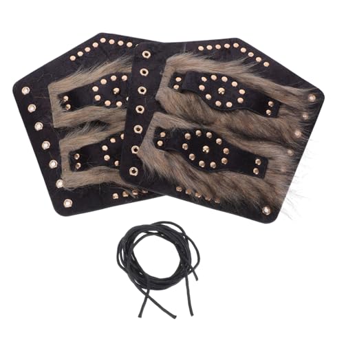 Beavorty 2 Stück Teiliges Mittelalterliches Armband Kunstleder Verstellbare Rüstungsarmschützer für Herren Damen Robuste Renaissance-bracers für Ritterkostüm Cosplay Bogenschießen Hellbraun Beavorty 2 Stück Teiliges Mittelalterliches Armband Kunstleder Verstellbare Rüstungsarmschützer für Herren Damen Robuste Renaissance-bracers für Ritterkostüm Cosplay Bogenschießen Hellbraun von Beavorty