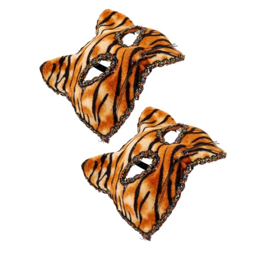 Beavorty 2 Stück Tigermaske Tiermaske Masken Kostüm Halloween Masken Maskerade Party Maske Tiermaske Für Cosplay Maskerade Maske Für Frauen Tiermaske Für Party Tuch Beavorty 2 Stück Tigermaske Tiermaske Masken Kostüm Halloween Masken Maskerade Party Maske Tiermaske Für Cosplay Maskerade Maske Für Frauen Tiermaske Für Party Tuch von Beavorty