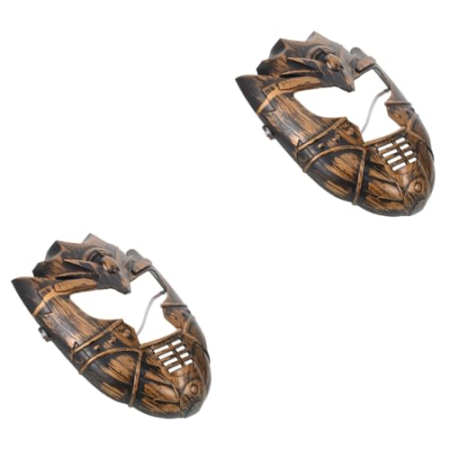 Beavorty 2 Stück Vintage Herren Masquerade Maske Robustem Leichte Halloween Party Kostümmaske Komfortabel und Realistisch für Karneval und Maskerade Events von Beavorty