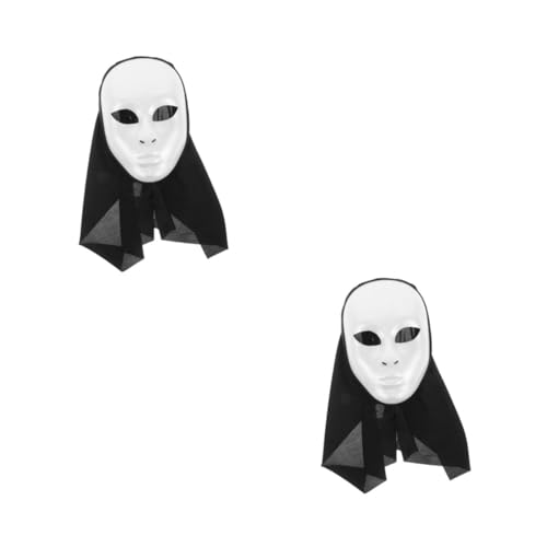Beavorty 2 Stück Weiße Vollgesichtsmaske aus Verstellbar und Realistische Details für Halloween Hip Hop Tanz und Maskerade Unisex Design für Damen und Herren Partydekoration Beavorty 2 Stück Weiße Vollgesichtsmaske aus Verstellbar und Realistische Details für Halloween Hip Hop Tanz und Maskerade Unisex Design für Damen und Herren Partydekoration von Beavorty