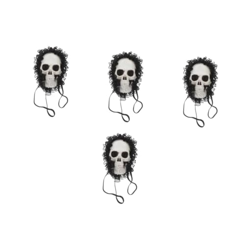 Beavorty 2St halloween augenmaske Punk Augenmaske Skull Augenmaske Augenmaske Dunkles Modeaccessoire Einzelne Augenklappe -Augenklappe Spitze Black von Beavorty