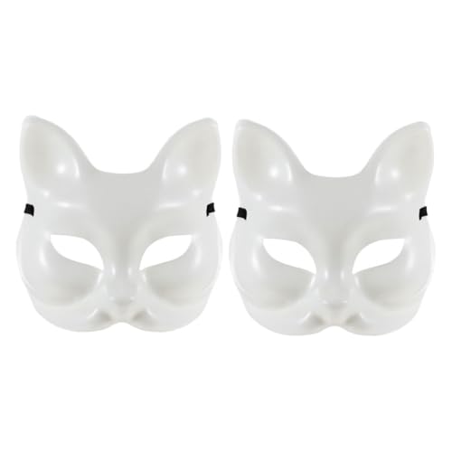 Beavorty 2Stücke DIY Leere Fox Masken Unbemalte Karnevalsmaske für Kreative Maskerade Halloween Bemalen Basteln Beavorty 2Stücke DIY Leere Fox Masken Unbemalte Karnevalsmaske für Kreative Maskerade Halloween Bemalen Basteln von Beavorty