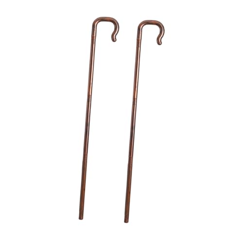 Beavorty 2Stücke Halloween Krücke Requisiten für Cosplay Partys Leichte Bühnenaufführungsstöcke zur Dekoration für Halloween Karneval Mottopartys von Beavorty