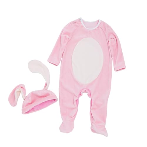 Beavorty 2Stücke Hasenohr Kostüm für Junge Mädchen Langarm Overall Mütze für Monate für Geburtstagsfeiern Hochwertigem Weichem Material Beavorty 2Stücke Hasenohr Kostüm für Junge Mädchen Langarm Overall Mütze für Monate für Geburtstagsfeiern Hochwertigem Weichem Material von Beavorty
