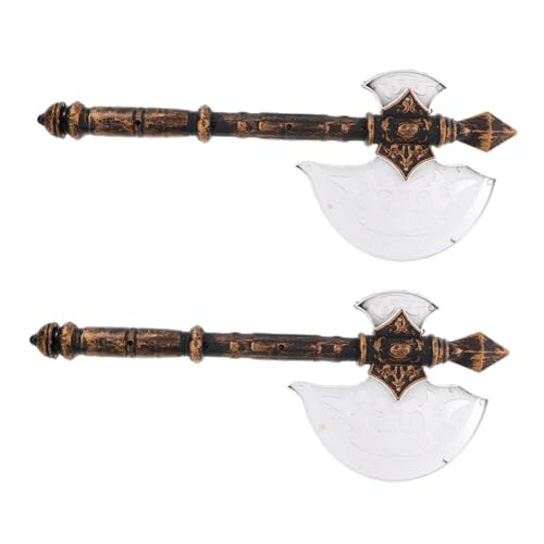 Beavorty 2pcs Halloween Performance Axe Realistic Simuled Plaything Für Kinder Und Erwachsene Halloween -Partys Shows Und Cosplay (zufällige Farbe) von Beavorty