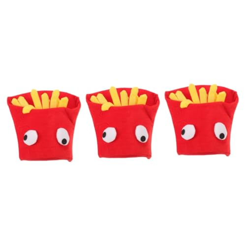 Beavorty 3 Stck Halloween Kostüm Mütze Pommes Frites Form Partyhut Lustige Kopfbedeckung Unisex für Karneval Foto Requisiten und Bühnenauftritte Beavorty 3 Stck Halloween Kostüm Mütze Pommes Frites Form Partyhut Lustige Kopfbedeckung Unisex für Karneval Foto Requisiten und Bühnenauftritte von Beavorty