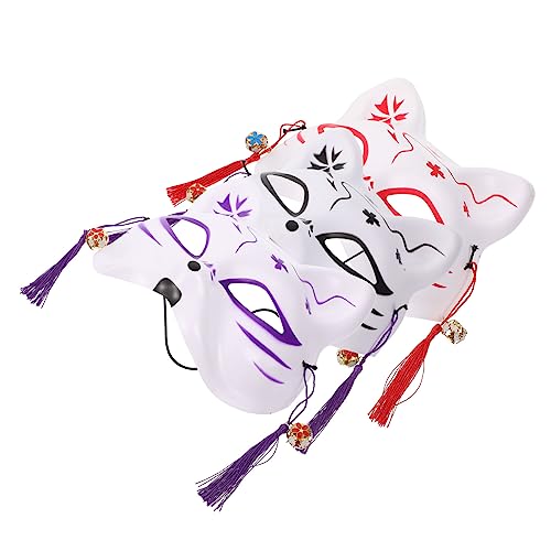 Beavorty 3 Stück Fuchs Halbmasken Wiederverwendbare Tiermaske für Festival Karneval und Cosplay Rot Schwarz und für Partys und Maskenbälle Beavorty 3 Stück Fuchs Halbmasken Wiederverwendbare Tiermaske für Festival Karneval und Cosplay Rot Schwarz und für Partys und Maskenbälle von Beavorty
