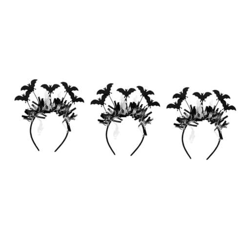 Beavorty 3 Stück Halloween Fledermaus Haarreif für Frauen Halloween Kostüm Accessoire Gruselige Party Haarband Vielseitiger Kopfschmuck für Karneval und Cosplay Beavorty 3 Stück Halloween Fledermaus Haarreif für Frauen Halloween Kostüm Accessoire Gruselige Party Haarband Vielseitiger Kopfschmuck für Karneval und Cosplay von Beavorty