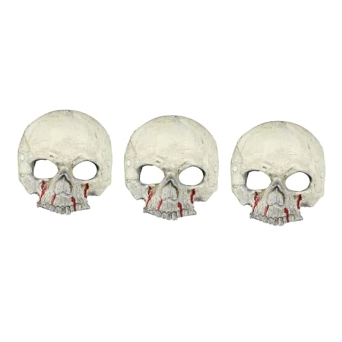 Beavorty 3 Stück Halloween Halbgesichts Schädelmaske mit Blutspritzmuster Gruselige Kostümmaske für Männer und Frauen Geeignet für Maskerade Tanz Halloween Party und Karneval Beavorty 3 Stück Halloween Halbgesichts Schädelmaske mit Blutspritzmuster Gruselige Kostümmaske für Männer und Frauen Geeignet für Maskerade Tanz Halloween Party und Karneval von Beavorty