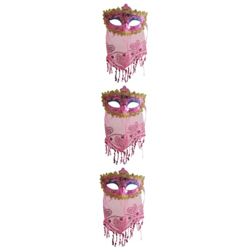 Beavorty 3 Stück Venezianische Damen Maske mit Glitzernden Pailletten und Halbtransparentem Gesichtsschleier Verstellbar für Karneval Maskenball Bauchtanz und Kostümparty Zufällige Farbe Beavorty 3 Stück Venezianische Damen Maske mit Glitzernden Pailletten und Halbtransparentem Gesichtsschleier Verstellbar für Karneval Maskenball Bauchtanz und Kostümparty Zufällige Farbe von Beavorty
