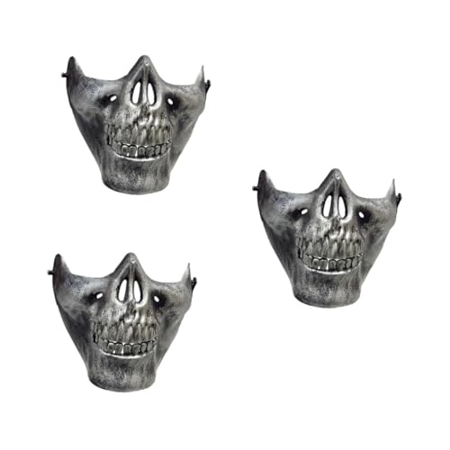 Beavorty 3 Stück Vollgesichts-Schutzmaske Halloween-Maske Skelettmaske Halloween Schädel-Skelett-Maske Beavorty 3 Stück Vollgesichts-Schutzmaske Halloween-Maske Skelettmaske Halloween Schädel-Skelett-Maske von Beavorty