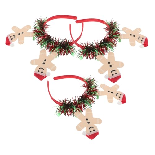 Beavorty 3 Stück Weihnachts Gingerbread Haarbänder Festliche Party Accessoires für Erwachsene für Weihnachtsfeiern Fotokabinen und Thematische Veranstaltungen Beavorty 3 Stück Weihnachts Gingerbread Haarbänder Festliche Party Accessoires für Erwachsene für Weihnachtsfeiern Fotokabinen und Thematische Veranstaltungen von Beavorty