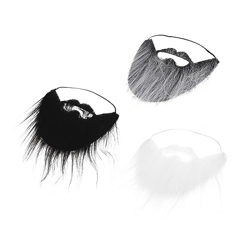 Beavorty 3Stücke Falsche Für Halloween Cosplay Selbstklebende Schnurrbärte Lustige Party Requisiten von Beavorty