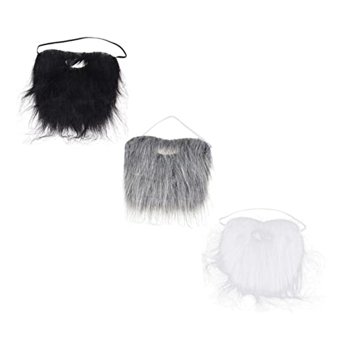 Beavorty 3Stücke Teiliges Gefälschte für Halloween Simulationsbärte Cosplay Requisiten für Kostümpartys Maskeraden von Beavorty