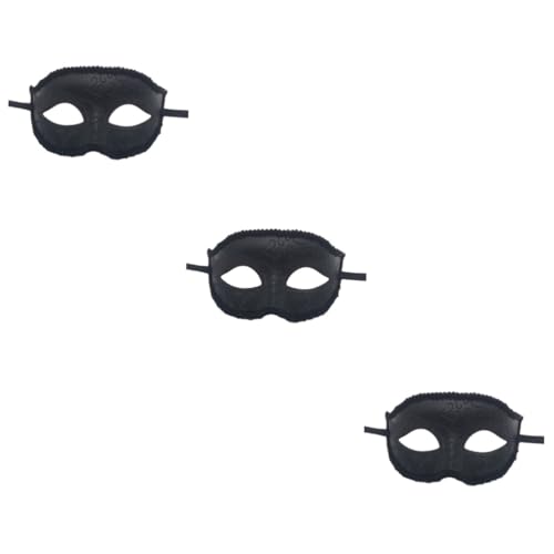 Beavorty 3St Kostüm-Party Partymaske herausragende Maske Hochzeit Kleider Maskerade-Maske kleidung Augenmaske schwarze Kostümmaske Abschlussball Augenbinde Venedig bilden Männer und Frauen von Beavorty