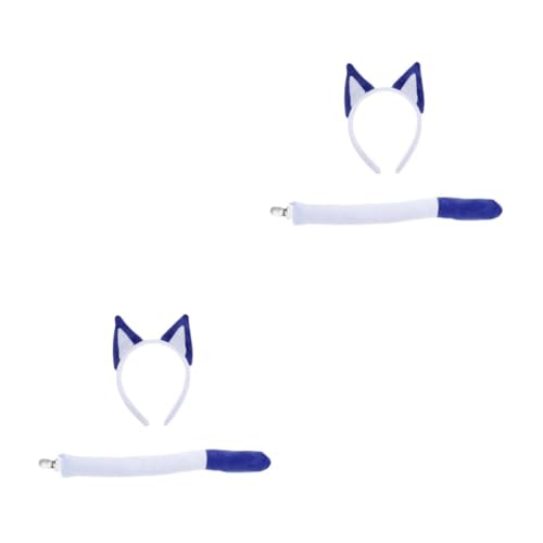 Beavorty 4 Stck. Blaues Hund Stirnband mit Teiliges Set Welpenohren Damen Halloween Kostüm Zubehör für Karneval Cosplay Partys und Themenveranstaltungen Beavorty 4 Stck. Blaues Hund Stirnband mit Teiliges Set Welpenohren Damen Halloween Kostüm Zubehör für Karneval Cosplay Partys und Themenveranstaltungen von Beavorty